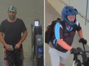 Police release CCTV images as part of two separate investigations of incidents at Hunter train stations, details in the blog below. Pictures by NSW Police