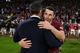 Billy Slater has won two series State of Origin series in a row, which is likely to spell the end of Brad Fittler's tenure as NSW coach. Picture Getty Images