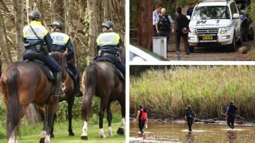 Specialist police resources, including divers and the mounted unit, assisted in the search before it came to a tragic end on May 3. Pictures by Peter Lorimer