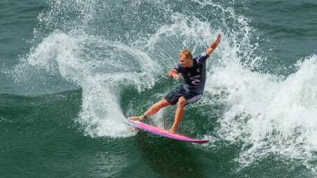 Merewether surfer Jackson Baker. Picture by Max Mason-Hubers