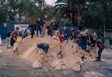 The Killarney Vale Bombers got stuck into some volunteer sand-bagging earlier this week ahead of the heavy rain. Pictures Facebook